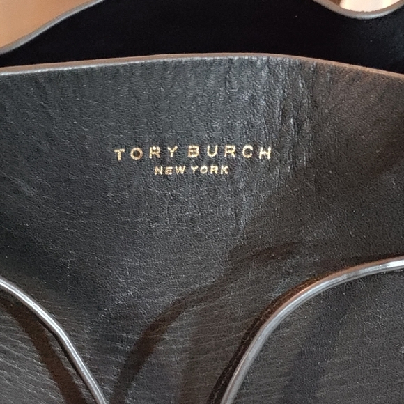 Tory Burch Black Leather Tote Bag - Picture 2 of 7
